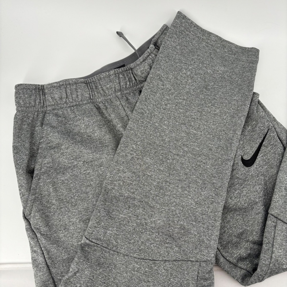 Nike Kids Pants L Gray Dri-Fit Sweatpants Straight Leg Active Sportswear School